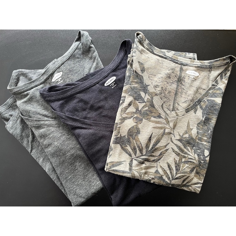 Three Old Navy boyfriend tees, XXL